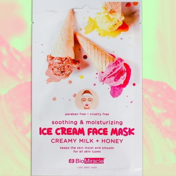 NWT! Biomiracle Sweet Dessert Scent Sheet Face Mask 3PCS - Picture 2 of 9